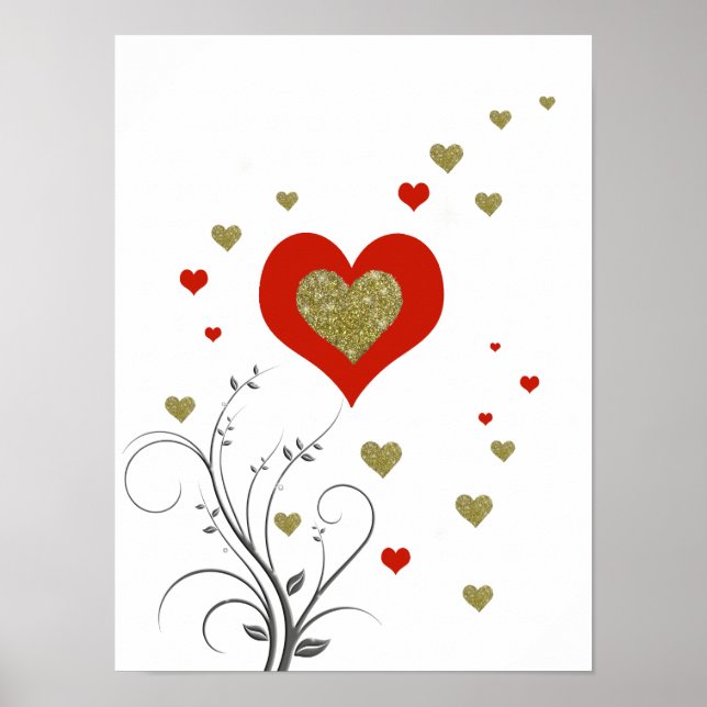 Affiches sur l'amour et les coeurs (Devant)