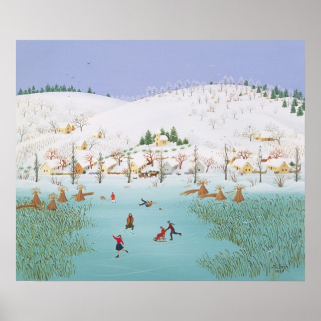 Affiches Sur le lac gelé 1987 (Devant)