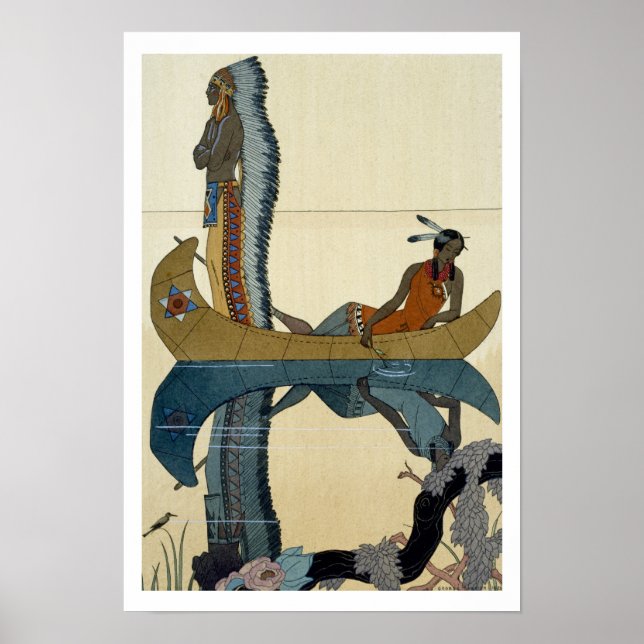 Affiches Sur le Missouri, 1922 (tirage pochoir) (Devant)