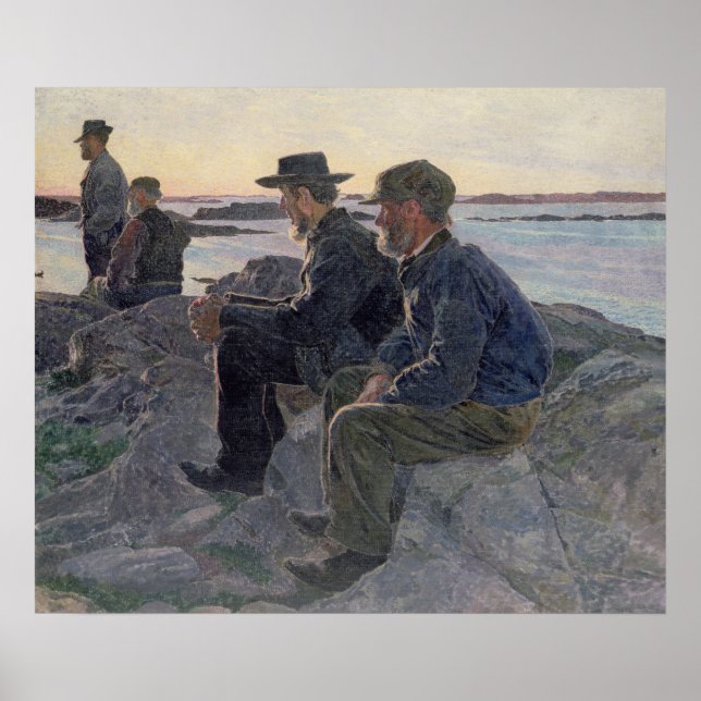 Affiches Sur les rochers à Fiskebackskil, 1905-1966 (Devant)