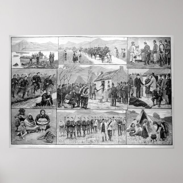 Affiches Sur l'obligation d'expulsion en Irlande (Devant)