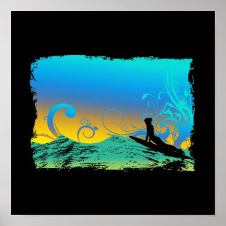 Affiches Surf fille