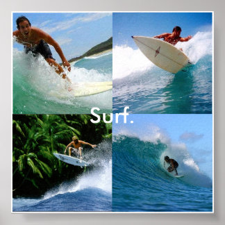 Affiches surf pour la vie