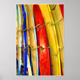 Affiches Surf Waikiki Imprimer