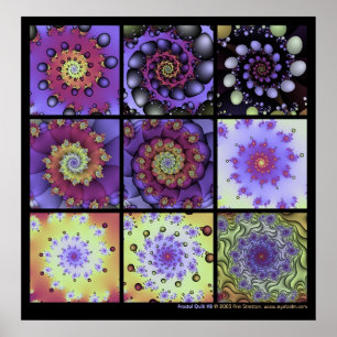 Affiches Surface composée fractale #8