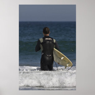 Affiches Surfer en attente de Waves fine art print