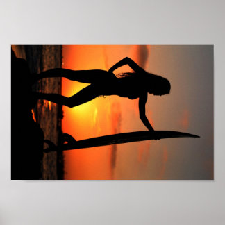 Affiches Surfer Girl