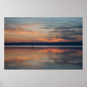 Affiches Surfer ramant à terre