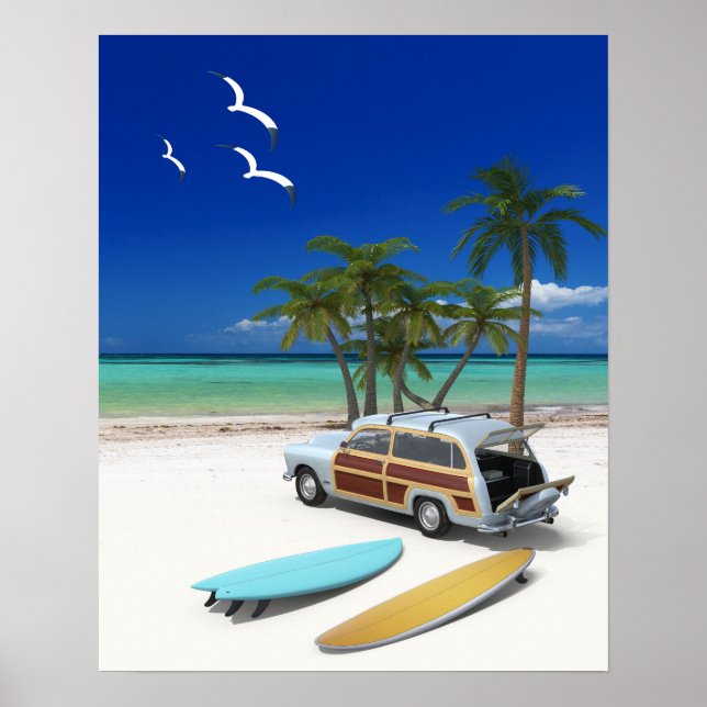 Affiches Surfer Wagon (Devant)
