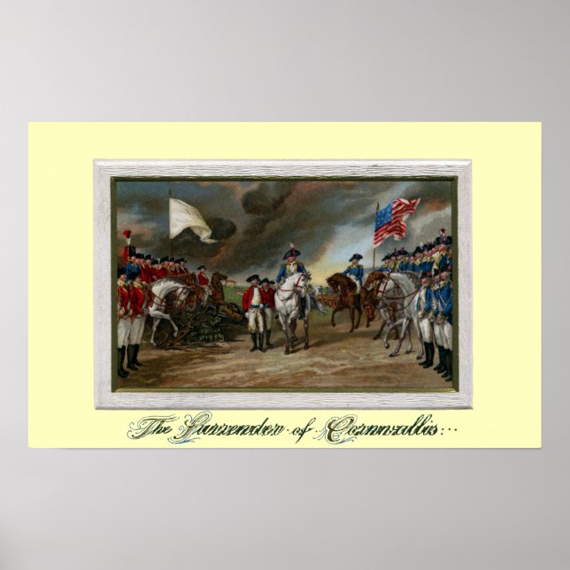 Affiches Surrender of Lord Cornwallis at Yorktown (Devant)