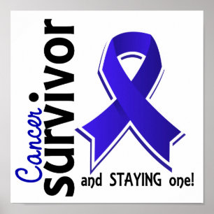 Affiches Survivant 19 de cancer du rectum