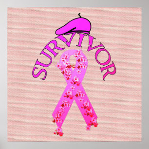 Affiches Survivant de cancer du sein