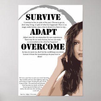 Affiches Survive Adapt Overcome