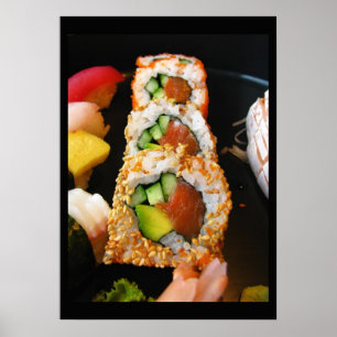 Affiches Sushi California roll sashimi foodie chef photo