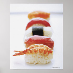Affiches Sushi, Nigiri, plan rapproché