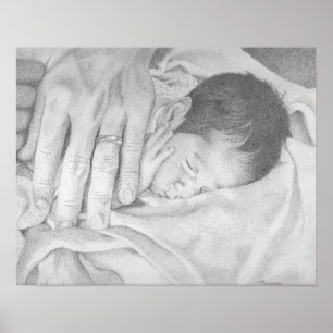 Affiches Sweet Dreams Baby Black and White