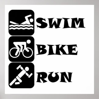 Affiches Swim Bike