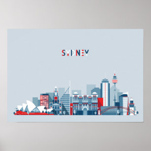 Affiches Sydney Australia City Skyline