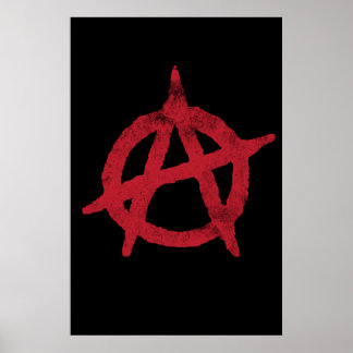 Affiches symbole anarchique 'cercle a'