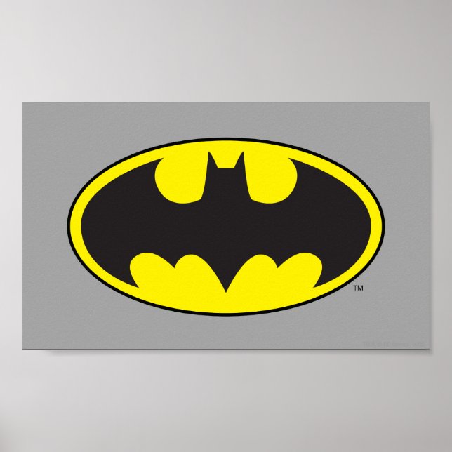 Affiches Symbole Batman | Logo Oval de chauve-souris (Devant)