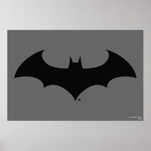 Affiches Symbole Batman   Logo Simple Bat Silhouette