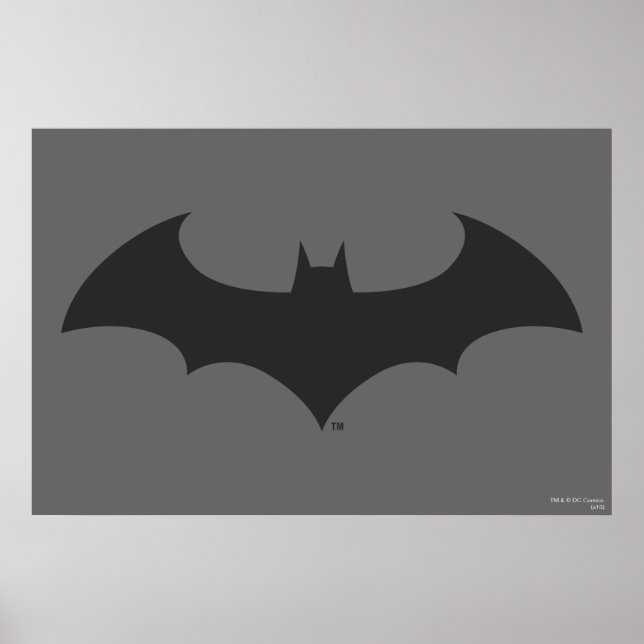 Affiches Symbole Batman | Logo Simple Bat Silhouette (Devant)