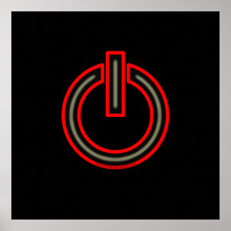 Affiches Symbole d'alimentation