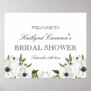 Affiches Symbole de Fête des mariées florale