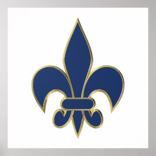 Affiches Symbole de Fleur de Lis