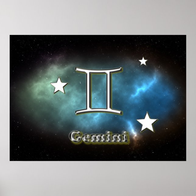 Affiches Symbole de Gemini (Devant)