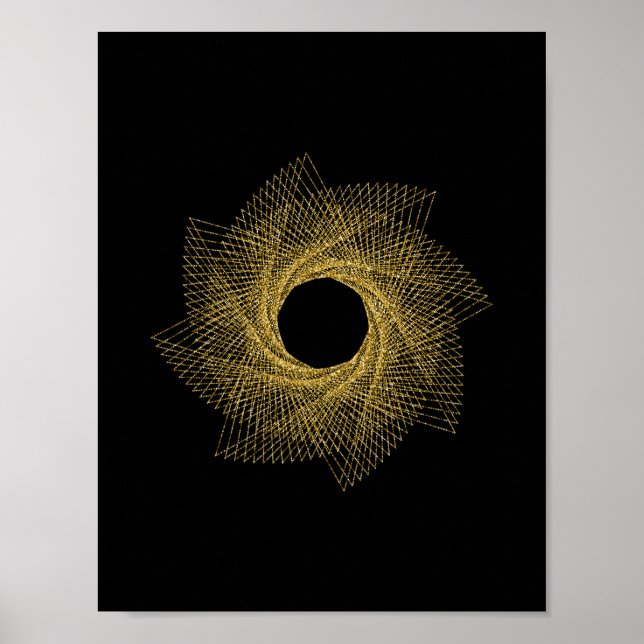 Affiches Symbole de géométrie sacrée (Devant)