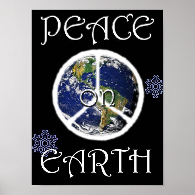 Affiches SYMBOLE DE LA Paix SUR LA TERRE (Devant)
