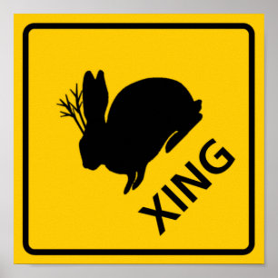 Affiches SYMBOLE DE LA ROUTE DE PASSAGE DE Jackalope