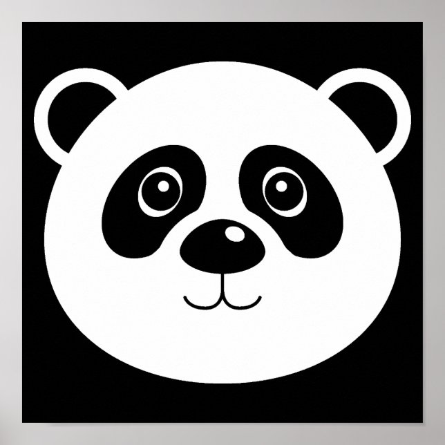 Affiches Symbole de l'affiche de l'ours Panda (Devant)