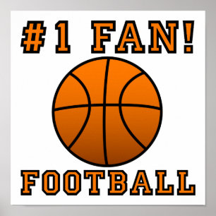 Affiches Symbole de l'affiche du fan de football Pas drôle