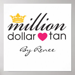 Affiches Symbole en toile tan d'un million de dollars