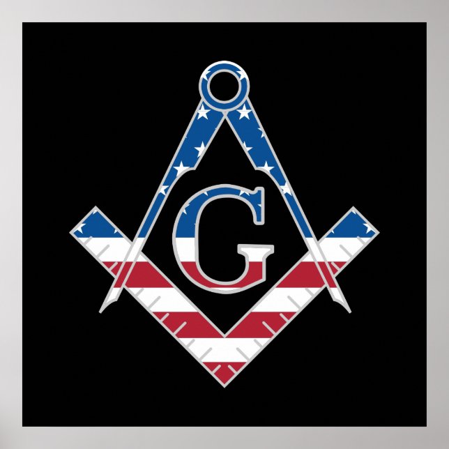 Affiches Symbole Freemasonic des États-Unis (Devant)