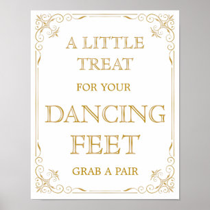 Affiches Symbole Mariage de chaussures de danse   Gatsby Ar
