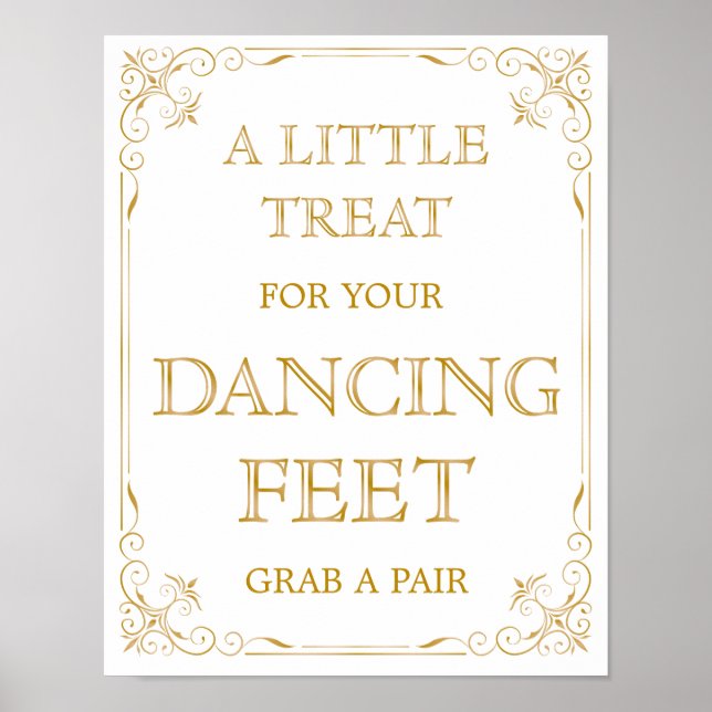 Affiches Symbole Mariage de chaussures de danse | Gatsby Ar (Devant)