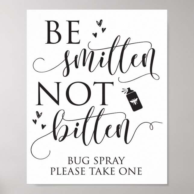 Affiches Symbole Mariage de pulvérisateur de bug de Smitten (Devant)