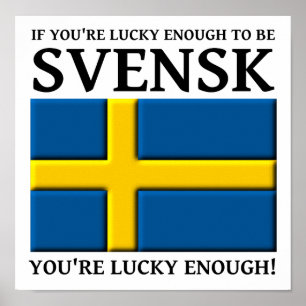 Affiches Symbole Suédois de Svensk