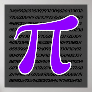 Affiches Symbole Violet Pi