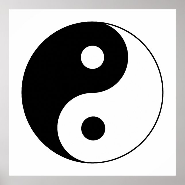 Affiches SYMBOLE YIN / Yang (Devant)