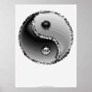 AFFICHES SYMBOLE ZEN YIN-YANG