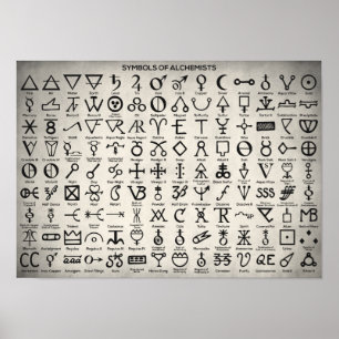 Affiches Symboles des alchimistes