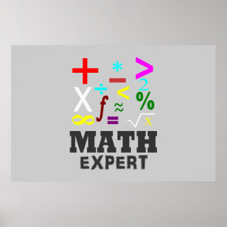 Affiches Symboles mathématiques