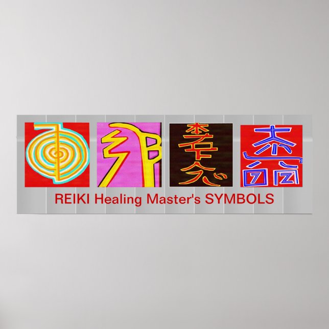 Affiches Symboles principaux REIKI - Base OmMANTRA (Devant)