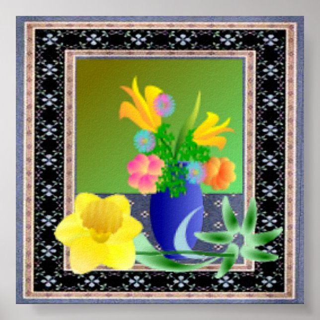 Affiches Symphonie florale (Devant)