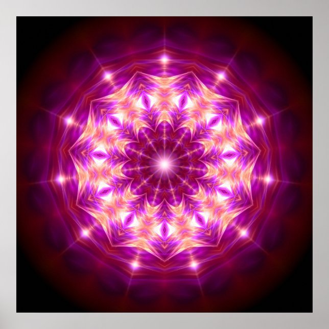 Affiches Synchronicité Mandala (Devant)