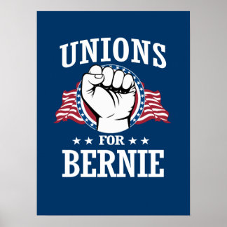 AFFICHES SYNDICATS POUR BERNIE SANDERS